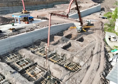 總投資4億元！食品產業園配套基礎設施項目施工現場